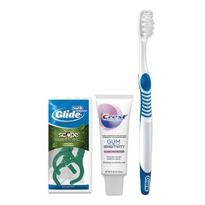 Procter & Gamble - Oral B Sensitive Solution Bundle, Toothbrush, Toothpaste, Floss
