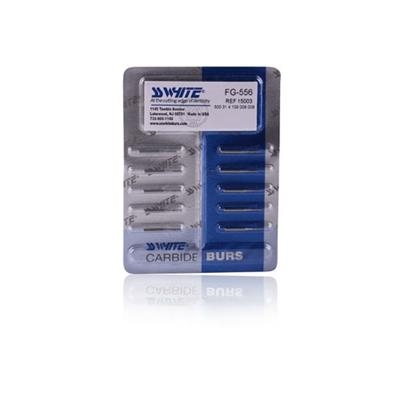 SS White - Pear Carbide Friction Grip Burs