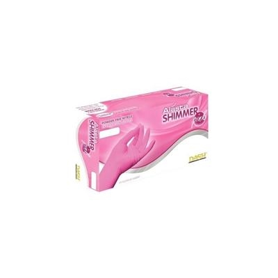 Dash - Alasta Shimmer Pink Nitrile Powder Free Gloves