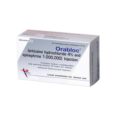 Pierrel - Orabloc 1:100,000 Articaine Injection