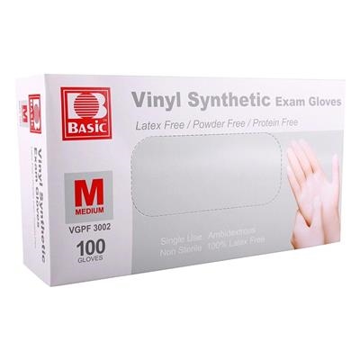 Basic - Synthetic Clear Dental Exam Gloves