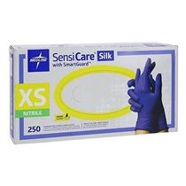 Medline - SensiCare Silk W/ Smart Guard Powder-Free Nitrile Exam Gloves