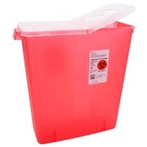 Cardinal Healthcare - Sharps Container 3 Gallon Red Rotor Lid
