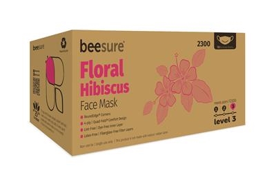 Ecobee - BeeSure Floral Design ASTM Level 3 Earloop Mask