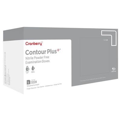 Cranberry - Contour Plus Nitrile Powder Free Exam Gloves