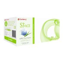 Cranberry - S3 Ace ASTM Level 3 Earloop Mask