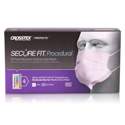 Crosstex - SecureFit Procedural ASTM Level 2 Earloop Mask