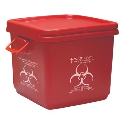WCM Inc - Isolyser SMSm 18 Gallon Red Bag and Sharps Cleanup Mail Back System