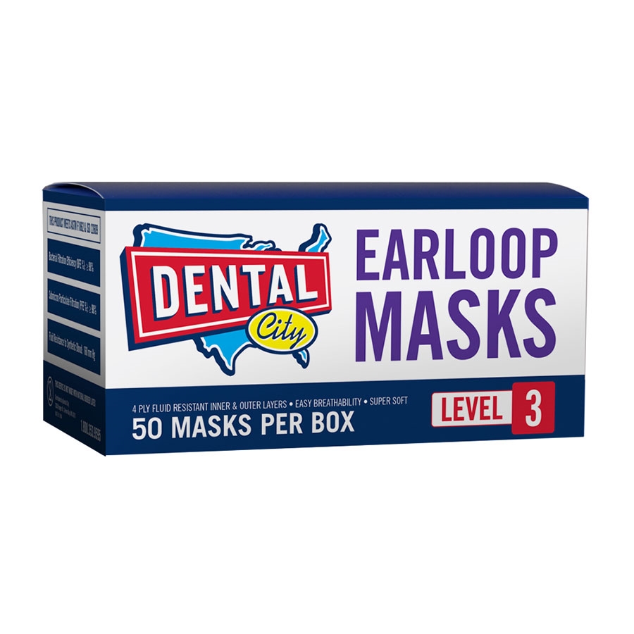 Dental City - ASTM Level 3 Earloop Mask 50/Box