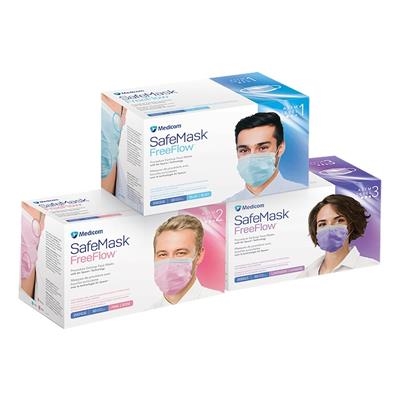 Medicom - SafeMask FreeFlow ASTM Level 3 Earloop Mask