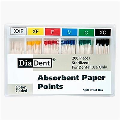 DiaDent - Non-Marked Slide Box Paper Points