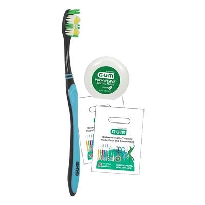 Sunstar - GUM KIT Adult Patient Pack Multi-Clean Toothbrush Bundle