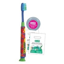 Sunstar - GUM KIT Kids Patient Pack GUM Crayola Deep Clean Toothbrush Bundle