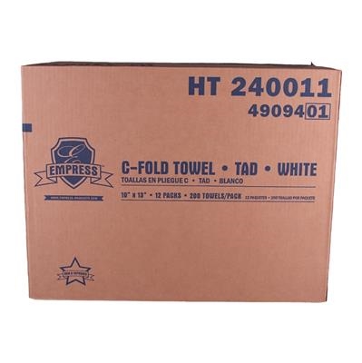 Dental City - White C-Fold Disposable Towels