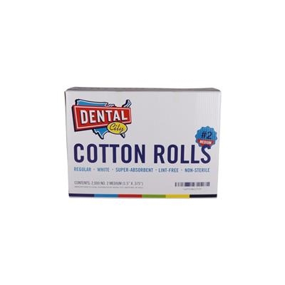 Dental City - Cotton Rolls #2 Medium 2000/Box
