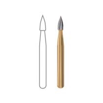Dentsply Sirona - Midwest 12-Bladed Trimming & Finishing Burs-Flame