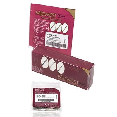 Dentsply Sirona - Midwest Operative Friction Grip Carbide Burs Bulk-Taper Flat End