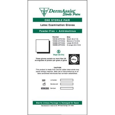 Innovative Healthcare - DermAssist Sterile Powder Free Latex Gloves