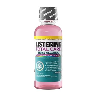 Kenvue Oral - Listerine Zero Total Care Mouthwash, Alcohol Free, Fresh Mint, 3.2 oz, 24/cs