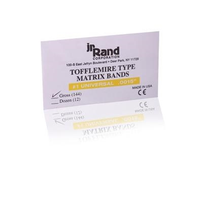 JR Rand - Tofflemire Matrix Bands 144/Pack