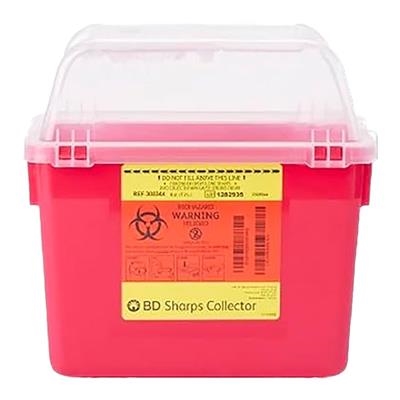 BD - BD Sharps Collector Clear Top Red