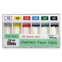 Meta - Absorbent Paper Points Color Coded .04 Taper