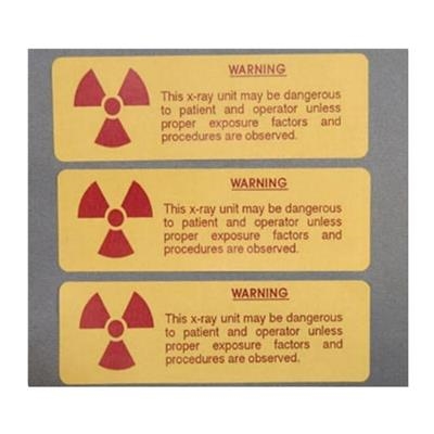 Dental City - Radiation Warning Label