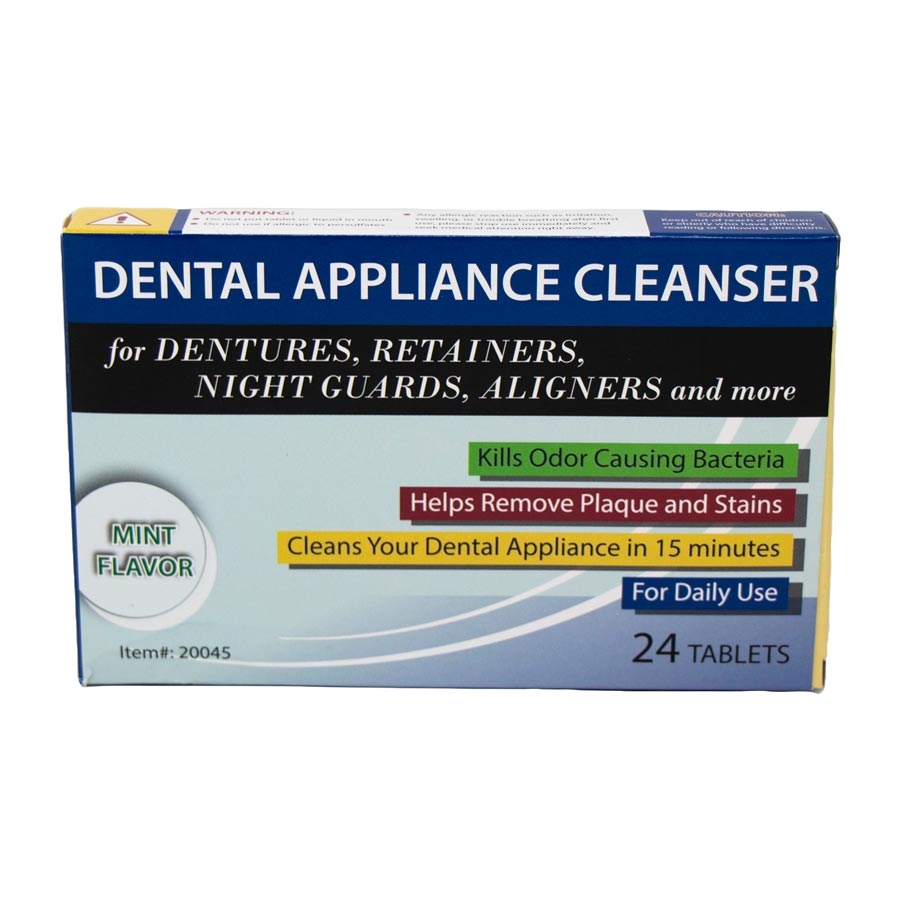 Plasdent Dental Appliance Cleanser Tablets