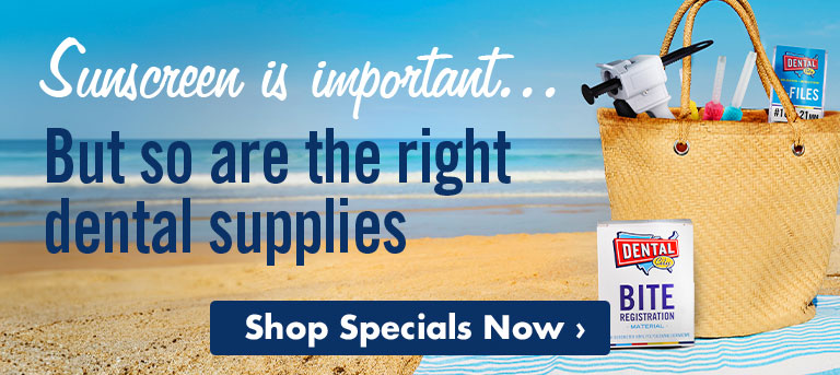 Sunscreen is important But soa re the right dental supplies Shop August Specials Now