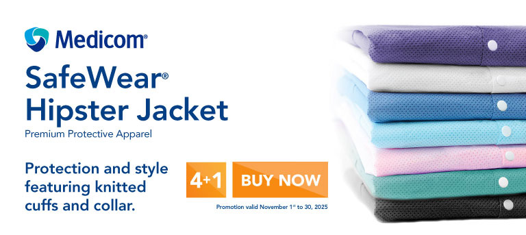 Medicom SafeWear Hipster Jacket Buy 4 Get 1 Free Premium Protective Apparel Featuring knitted cuffs and collar