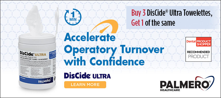 Palmero DisCide Ultra Buy 3 Get 1 Free Accelerate Operatory Turnover with Confidence