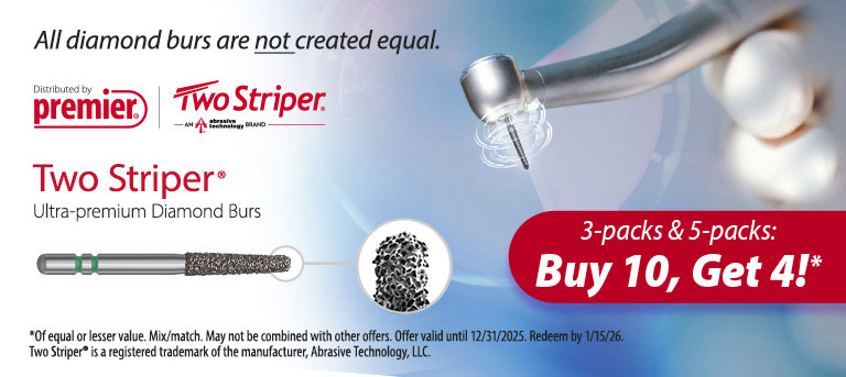 Premier Two Striper Ultra Premium Diamond Burs Buy 10 Get 4 Free