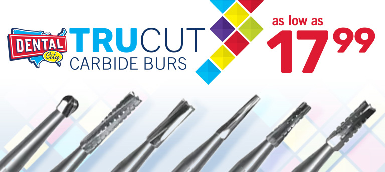 Dental City TruCut Carbide Burs as low as $17.99