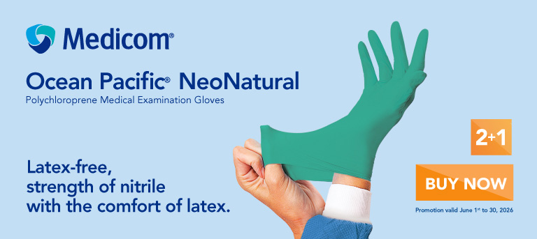 Medicom Ocean Pacific NeoNatural Polychloroprene Exam Gloves
