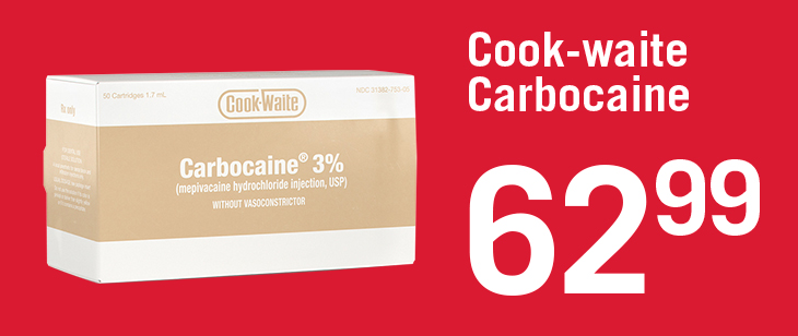 Cook-Waite Carbocaine 3% HCI