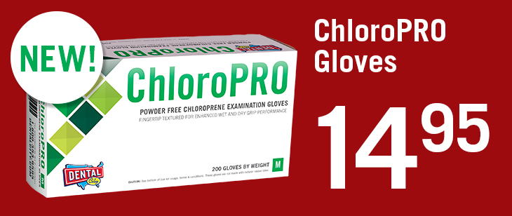Dental City ChloroPRO Green Chloroprene Exam Gloves