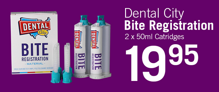 $19.95 Dental City Bite Registratrion 2 x 50ml Catridge