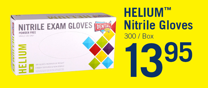 Dental City Helium Nitrile Gloves 300/Box