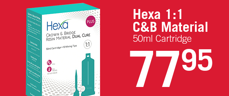 $77.95 Hexa C&B Material 50mL Cartridge