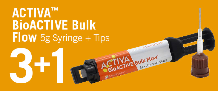 3+1 ACTIVA BioACTIVE Bulk Flow 5g Syringe + Tips