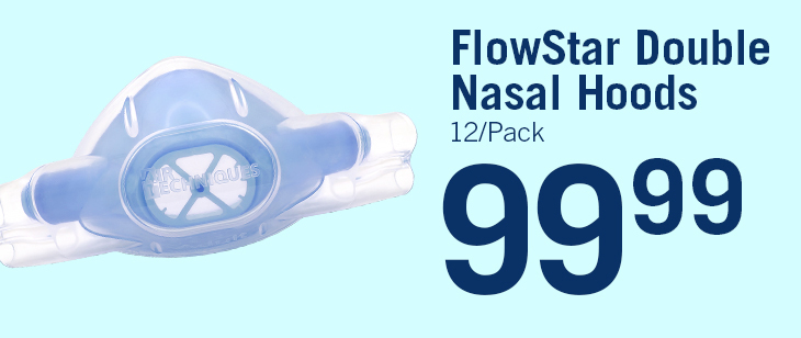 $99.99 FlowStar Double Nasal Hoods 12/Pack