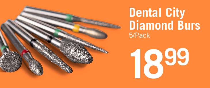 $18.99 Dental City Burs 5/Pack