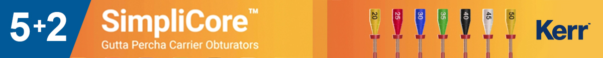 5+2 SimpliCore™ Gutta Percha Carrier Obturators
