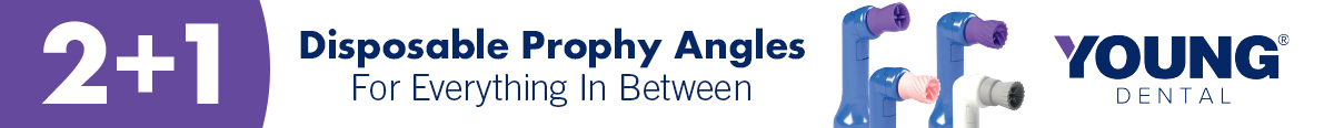 Buy any 2 boxes of Young Coreor Young Select Prophy Angles, GET 1 OF THE SAME FREE!